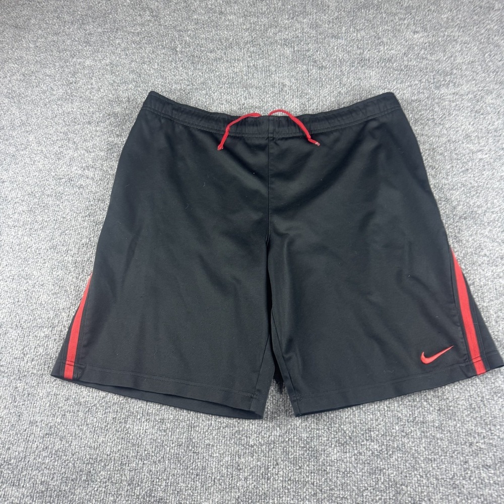 Nike Shorts‎ Mens M Black 10" Inseam Basketball Athletic Pockets Workout Gym